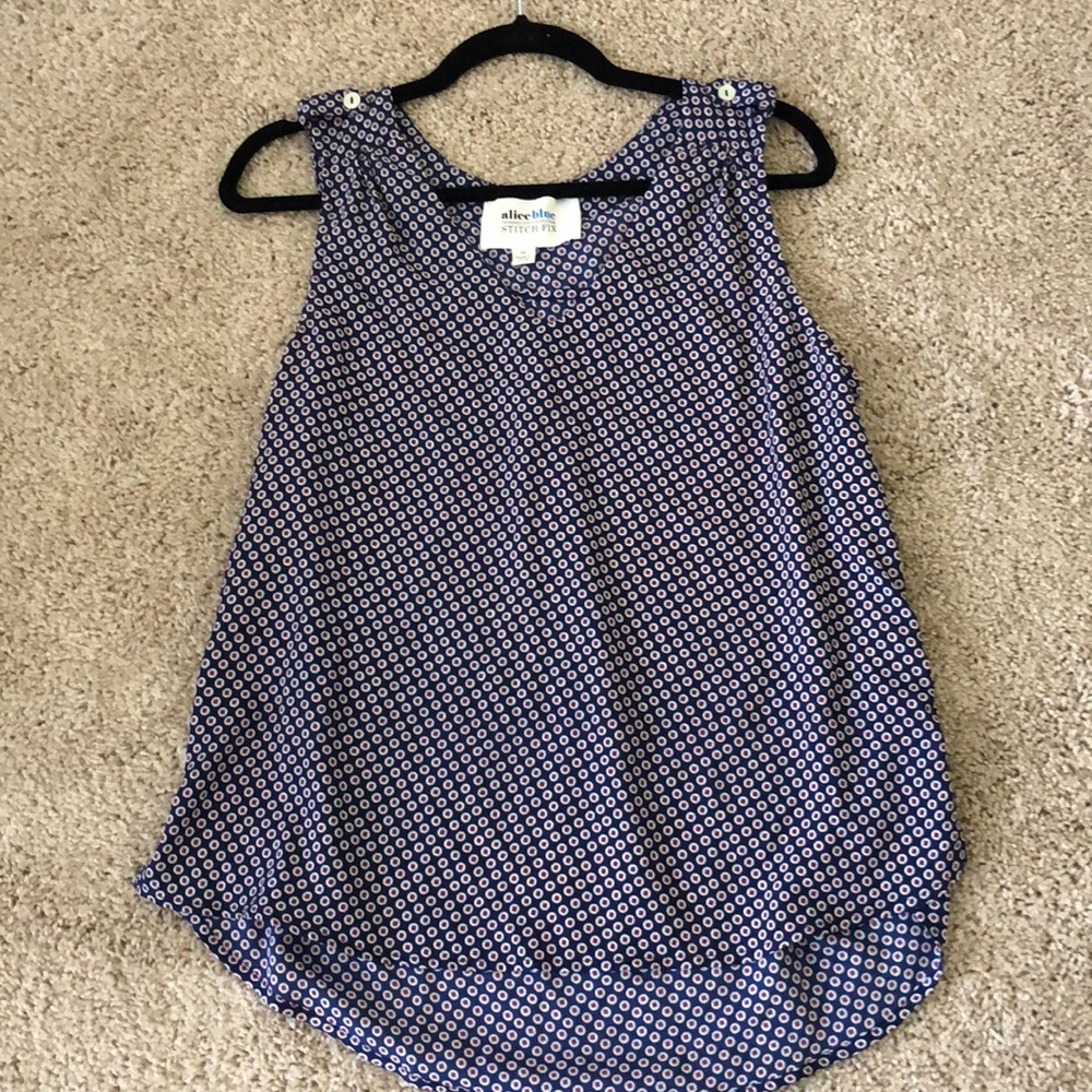 Alice blue formal tank